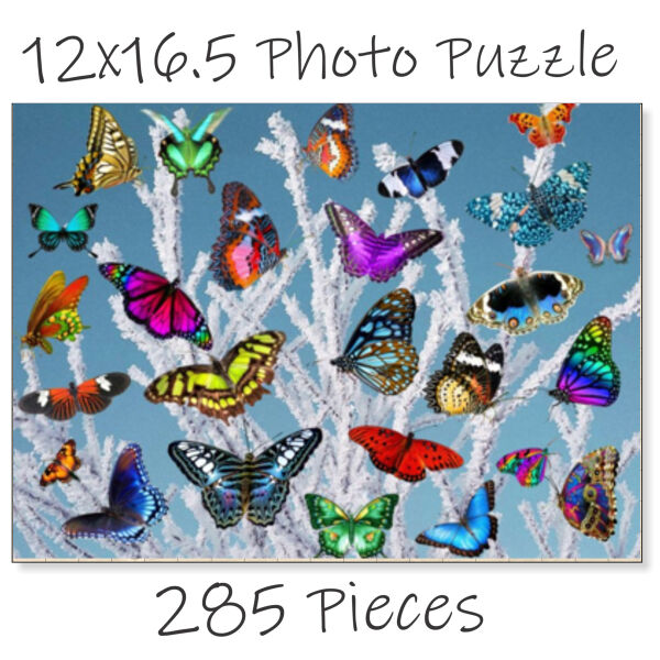 Butterflies-2 puzzle made in USA Thumbnail